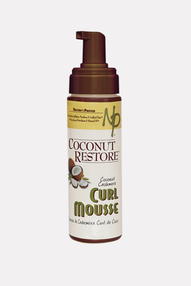 Natures Protein Coconut Restore Coconut Cocktail Curl Mousse #2ahair #wavyhair #hairtypes #hairproducts 