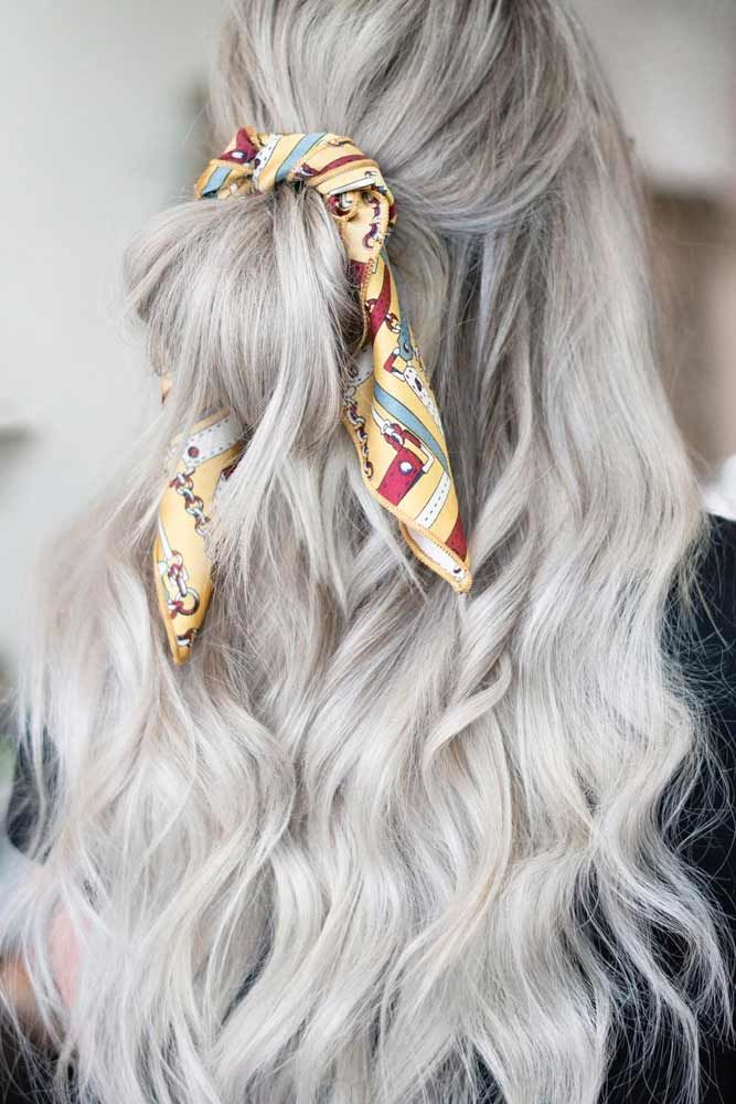 Easy Haircut With Bandana #wavyhair #hairtypes