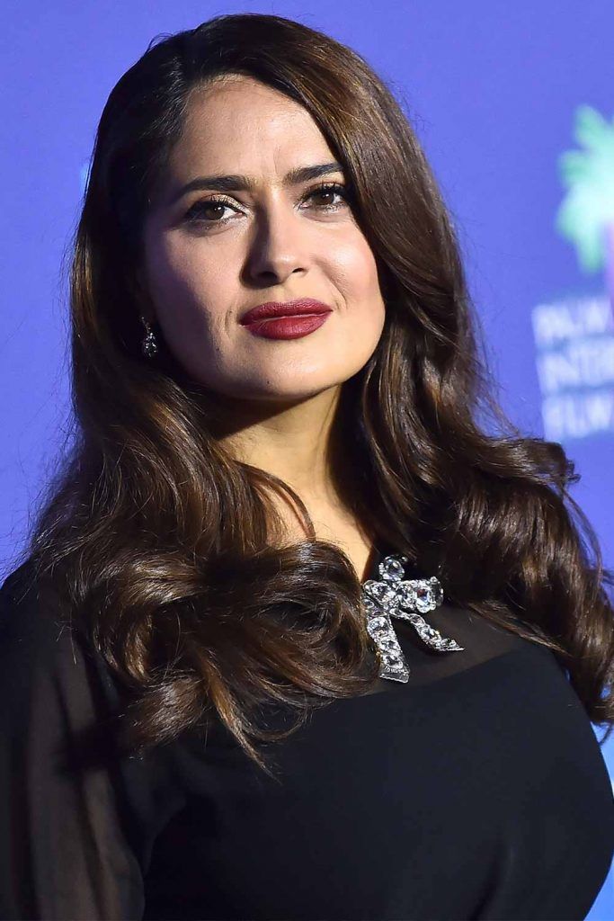 Salma Hayek #wavyhair #hairtypes