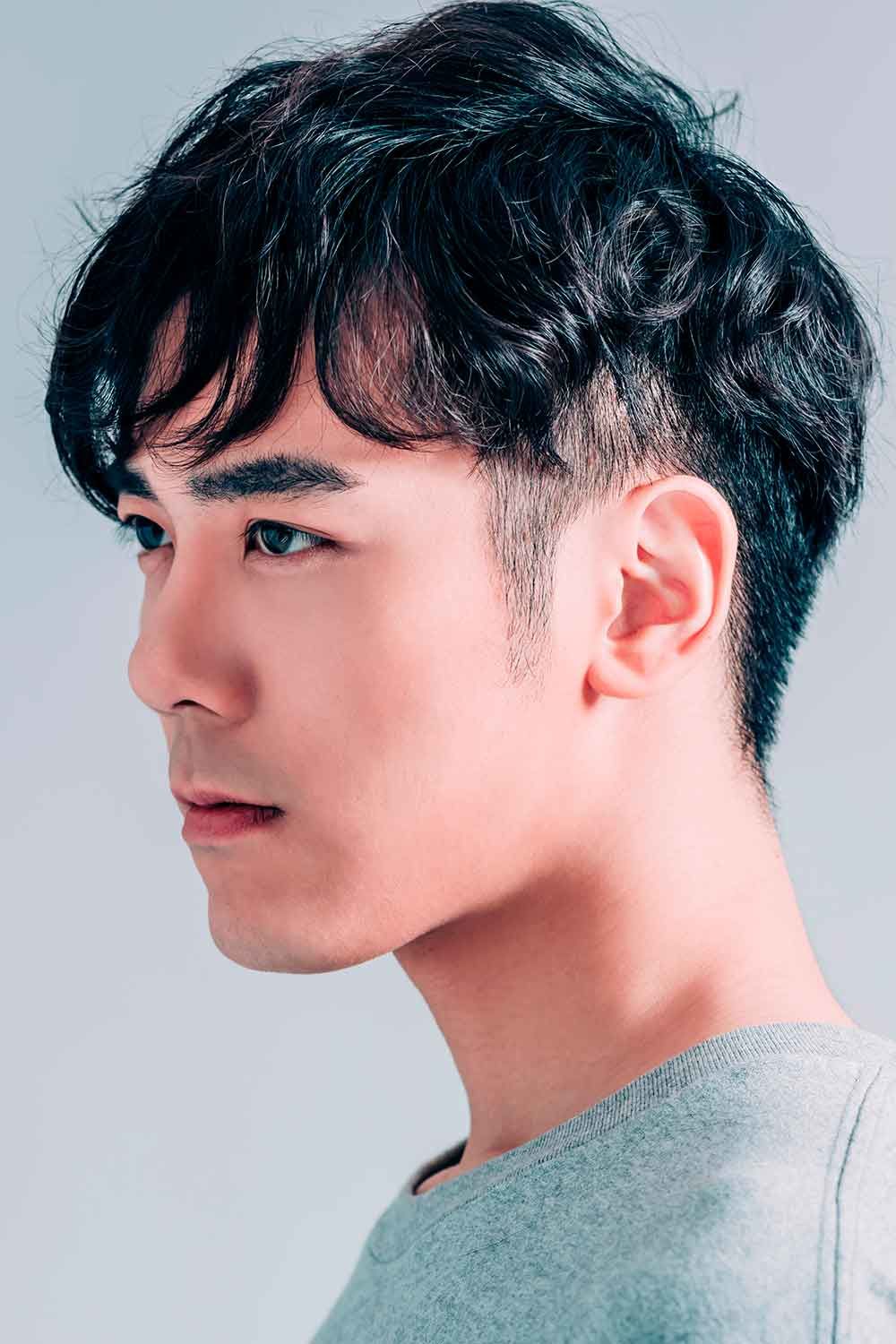Asian Hairstyles Men Curly 