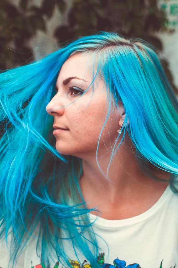 Aquamarine Teal Hair