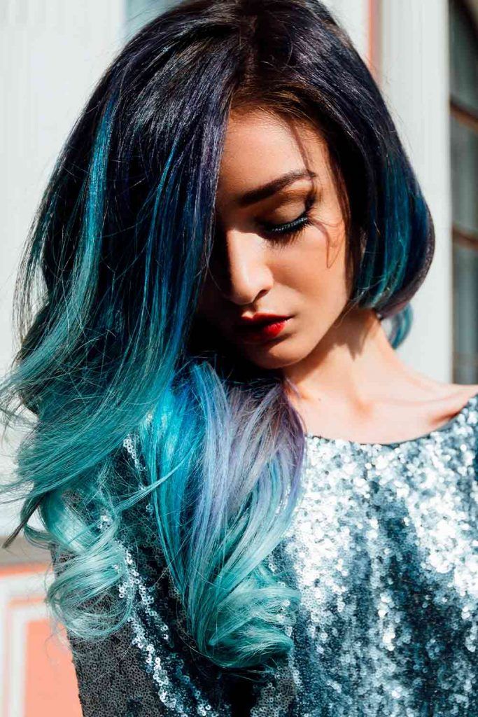 dark teal hair dye