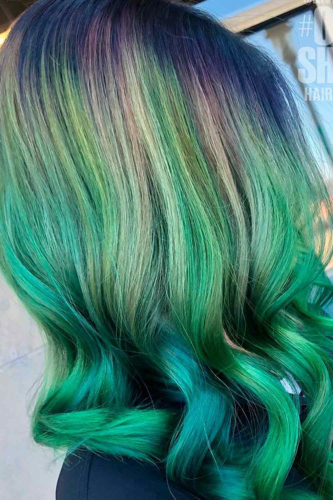 Triple Green Hair