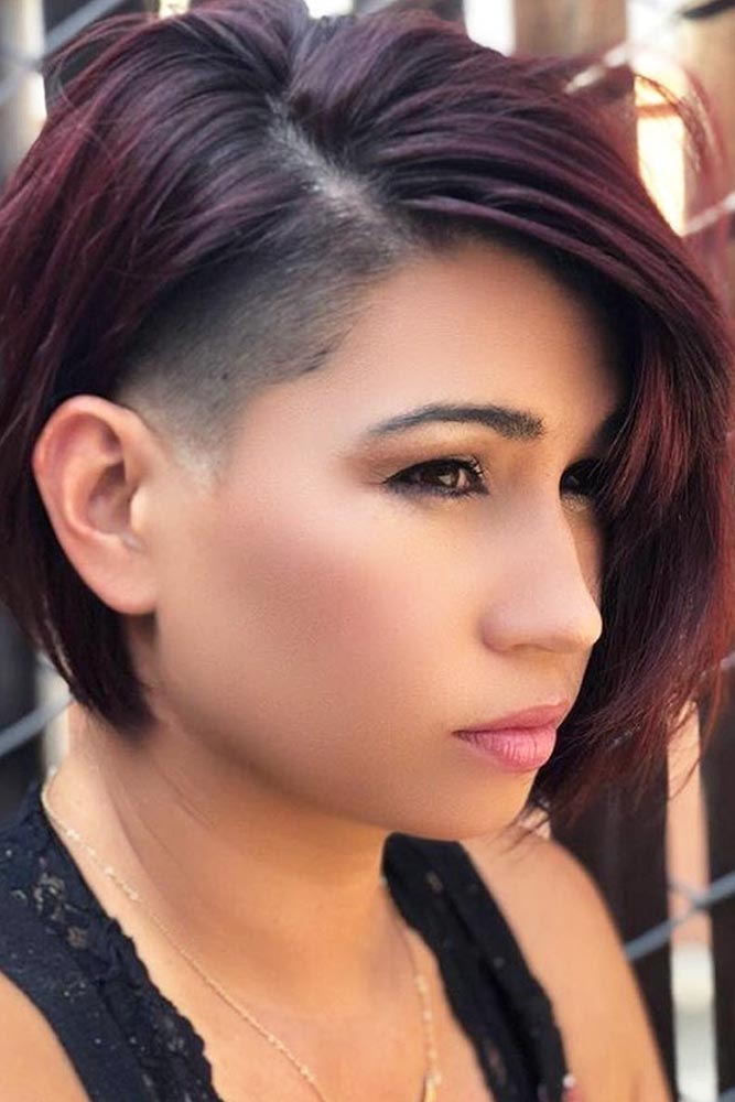 Hinten bob mit undercut Frisur Bob