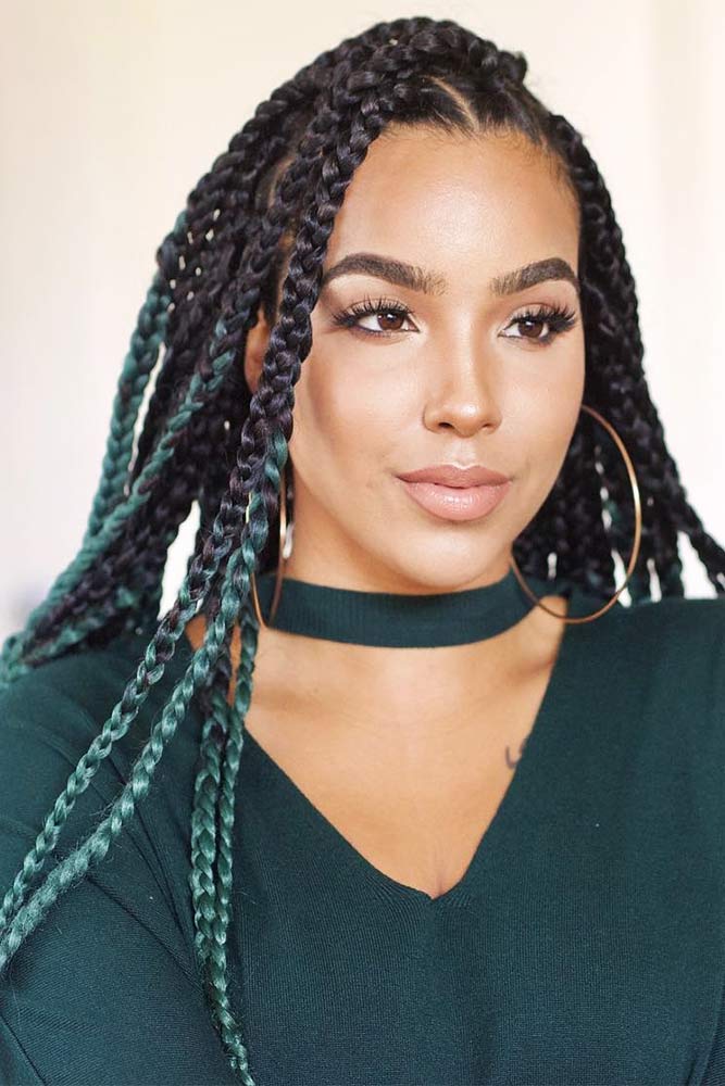 Classic Box Braids With Ombre #braids #naturalhair