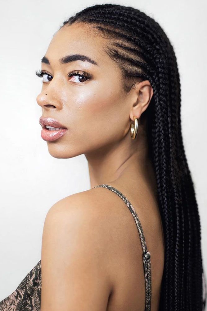 Hot & Long Cornrow Braids #braids #naturalhair