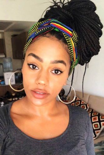 Knot With Headband #braids #updo