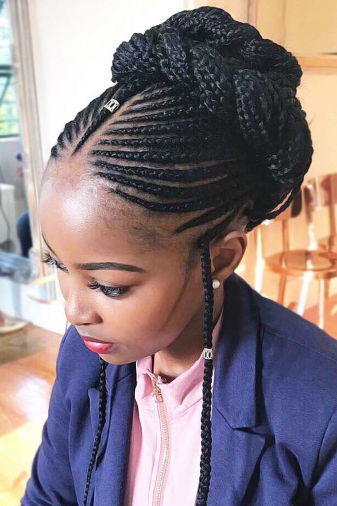 Braided Updo #braids #fulanibraids