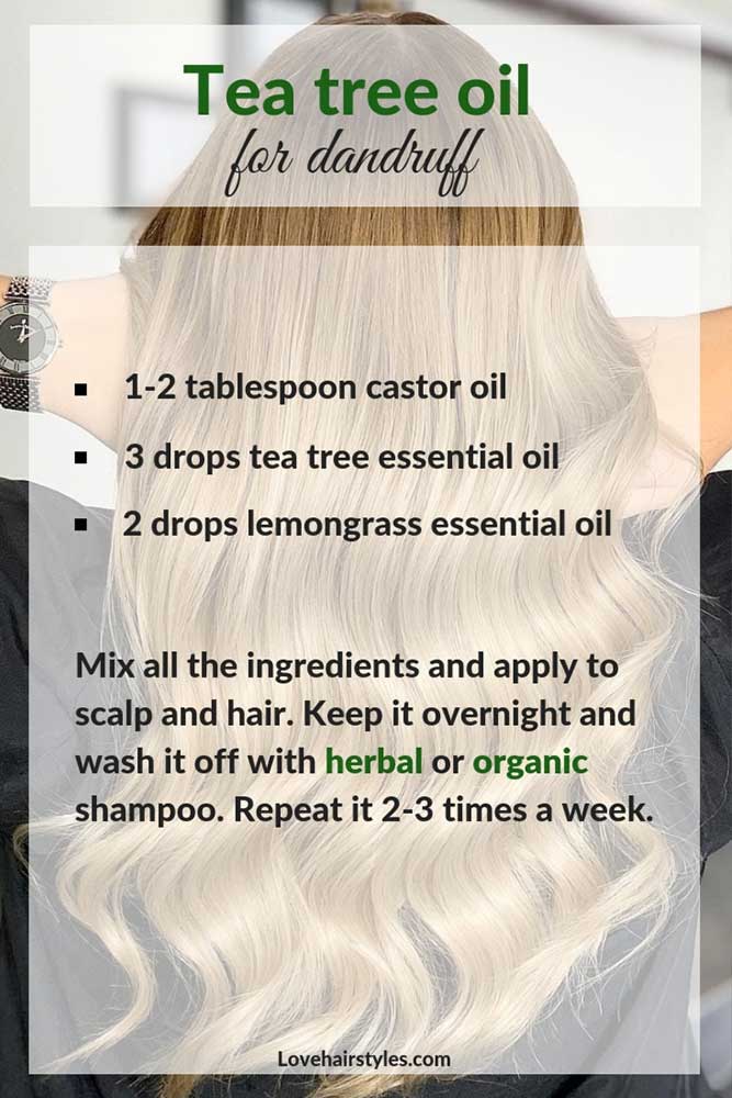 Tea Tree Oil To Figth Dandruff #hairtreatments #teatreeoilforhair