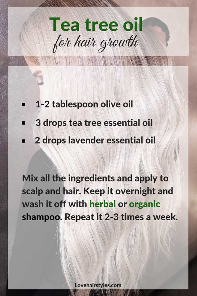 Tea Tree Oil For Longer, Thicker Hair #hairtreatments #teatreeoilforhair