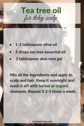 Tea Tree Oil For Itchy Scalp #hairtreatments #teatreeoilforhair