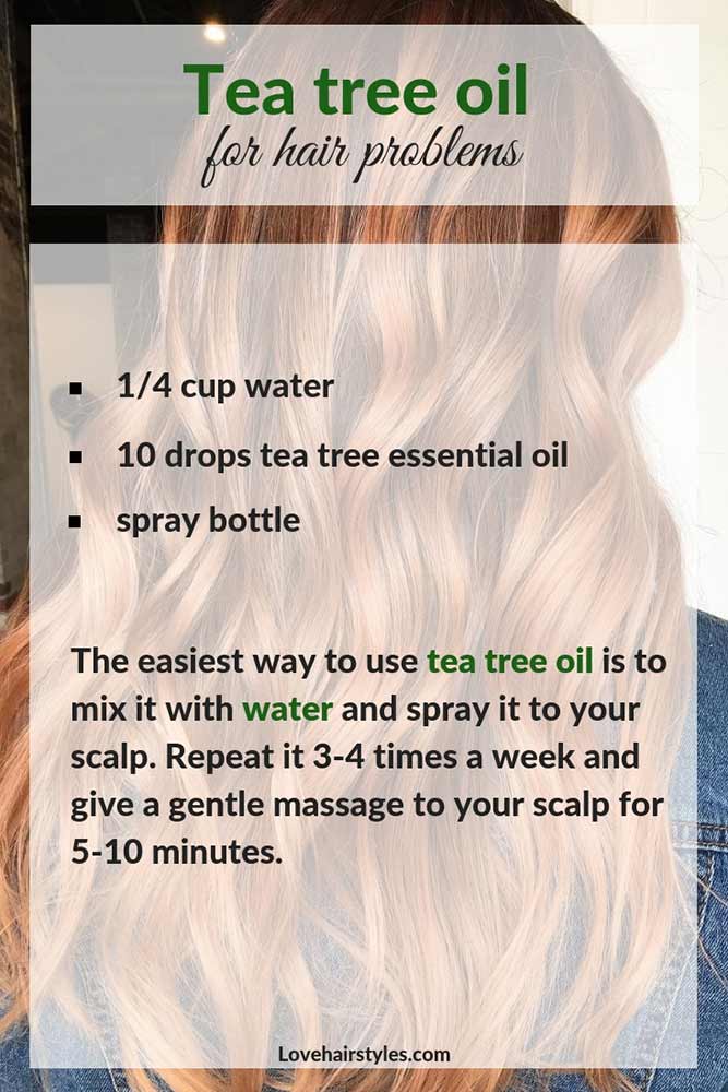 Ways To Mix Tea Tree Oil With Other Products #hairtreatments #teatreeoilforhair