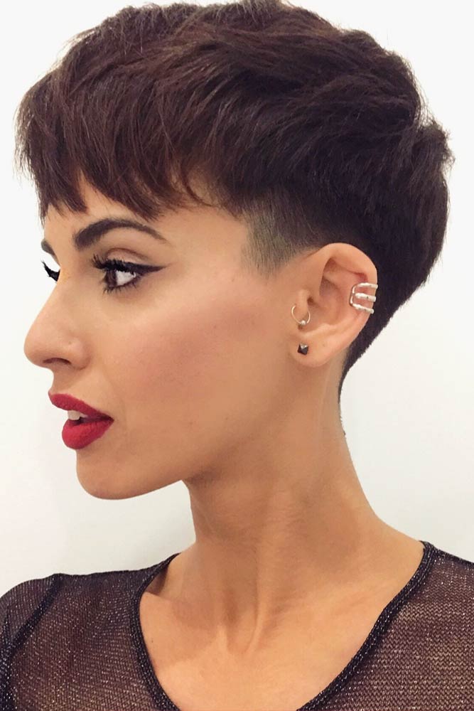 Undercut Pixie Short Shaved Temple 