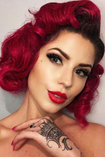 pin up bob hairstyle