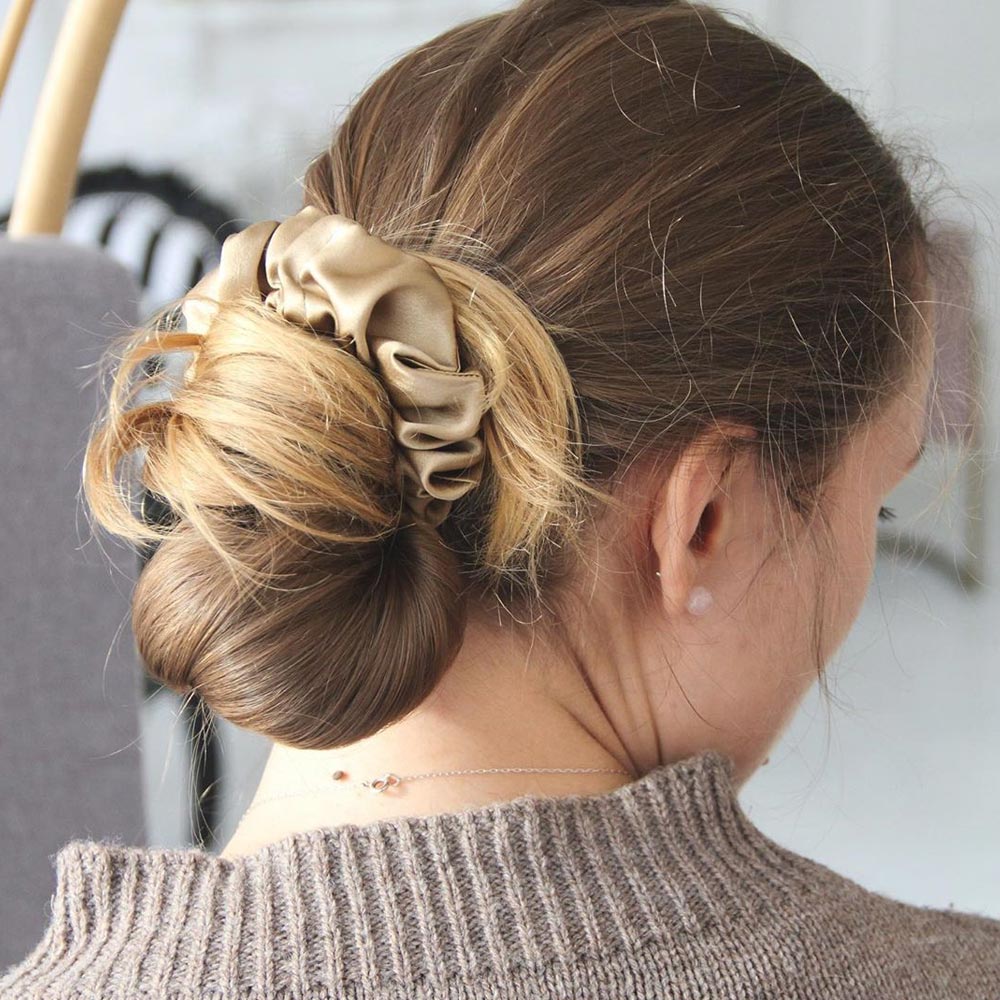 Low Bun Hairstyle Idea 