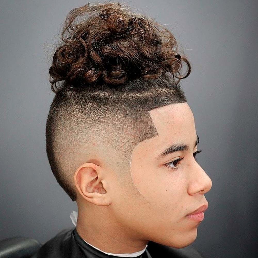 Textured Hi-Top With Long Curls