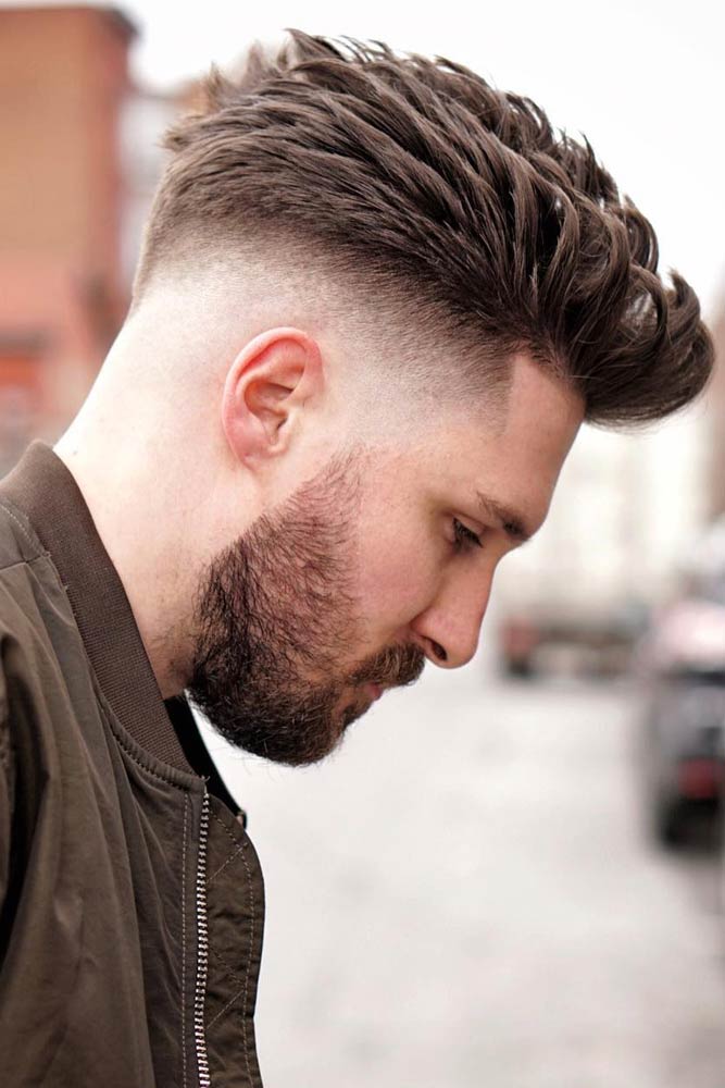 hipster fade haircut with beard