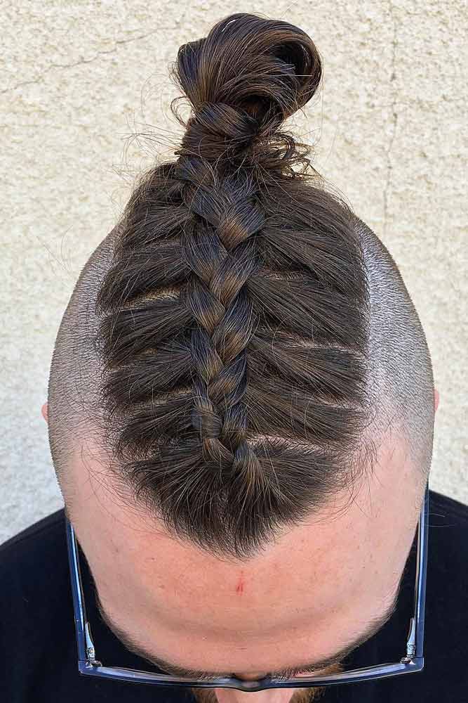 Creative Man Braid #manbun #manbraid #hipster #hipsterhaircut