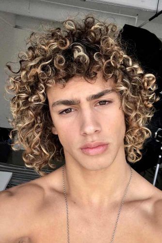 curly hair dye ideas male