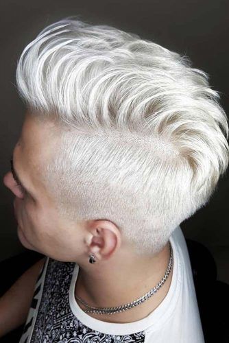 Blonde Mohawk Fade #mohawkfade #fadehaircut #mohawk #menhaircuts #haircuts