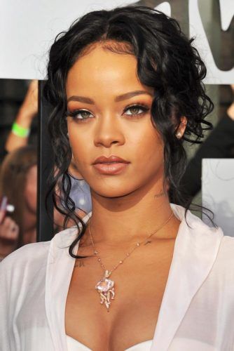 Rihanna Updo Hairstyles