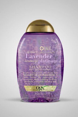 OGX Hydrate & Color Reviving Lavender Platinum Shampoo #purpleshampoo #shampoo #hairproducts