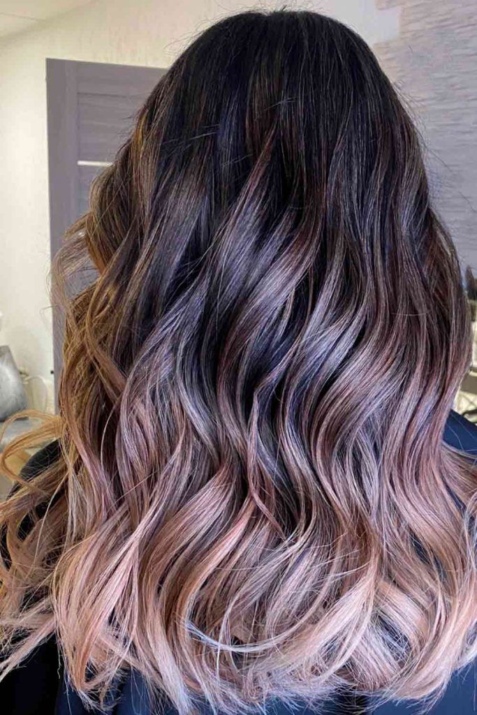 Highlights go black hair with what Top Balayage