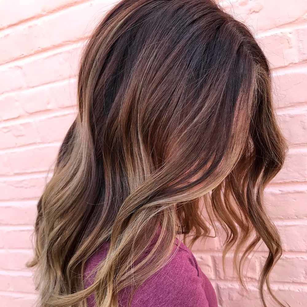 Cold Toned Brown Highlights