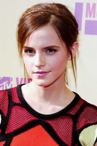 emma watson dark brown hair