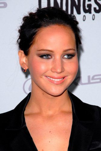 jennifer lawrence brown hair