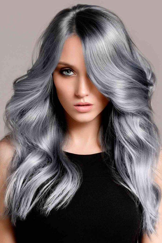 Color trends for gray hair 2023 The trendy colors suitable for women of  all ages