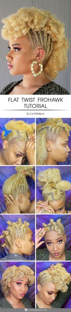 Flat Twist Frohawk #frohawk #frohawkhairstyle #hairstyles