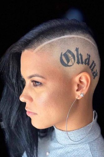 24 Cute Rebellious Half Shaved Head Hairstyles For Modern