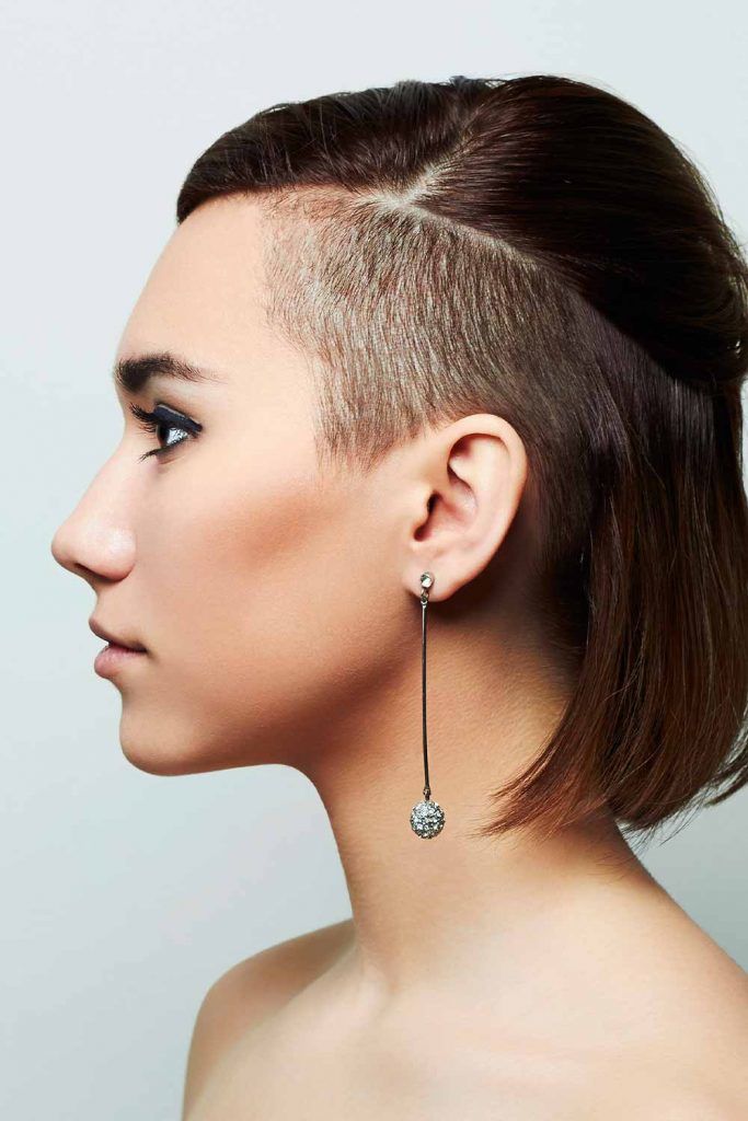 30 Cute And Rebellious Half Shaved Head Hairstyles For