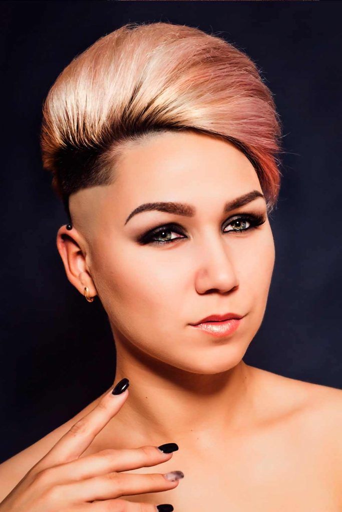 30 Cute Rebellious Half Shaved Head Hairstyles For Modern Girls