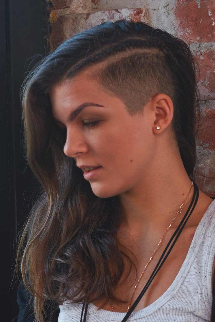 Cute  Rebellious Half Shaved Head Hairstyles  Love Hairstyles