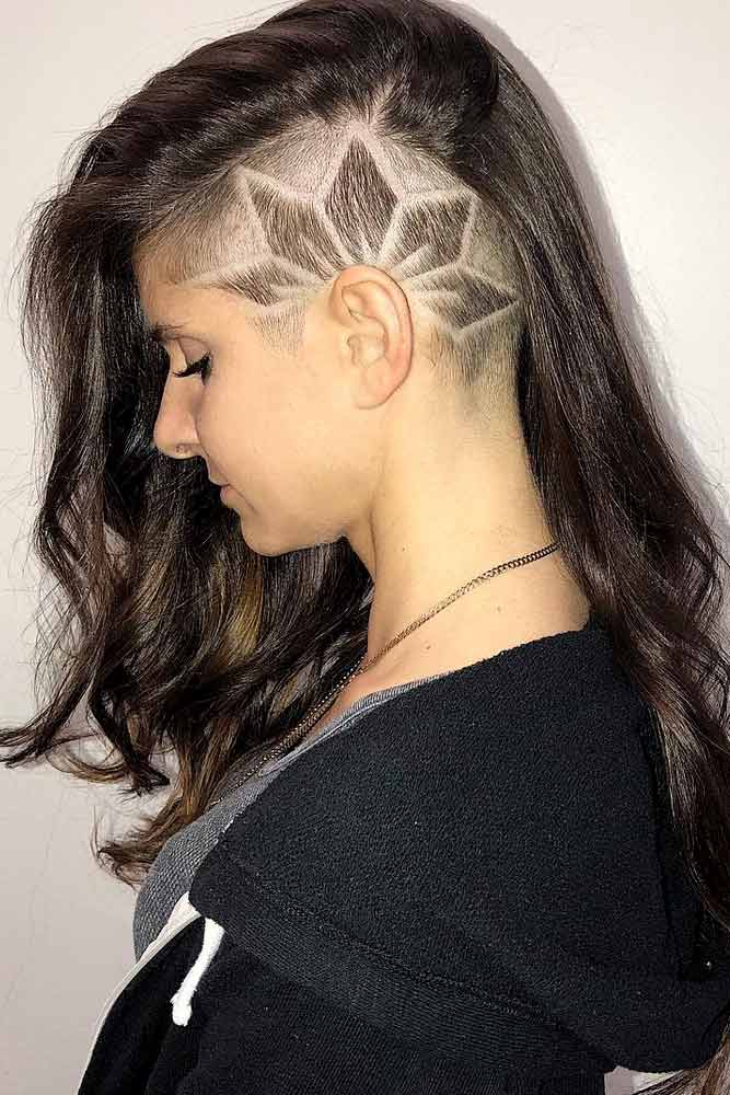 30 Cute And Rebellious Half Shaved Head Hairstyles For