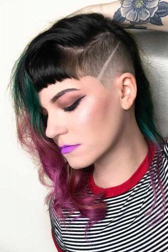 24 Cute Rebellious Half Shaved Head Hairstyles For Modern