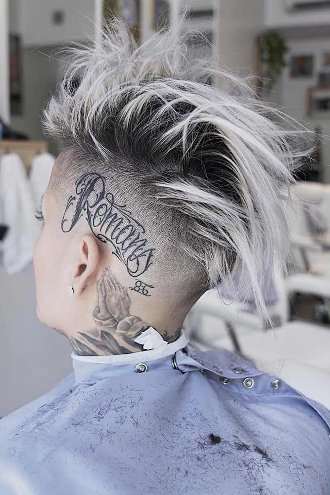 24 Cute Rebellious Half Shaved Head Hairstyles For Modern Girls 