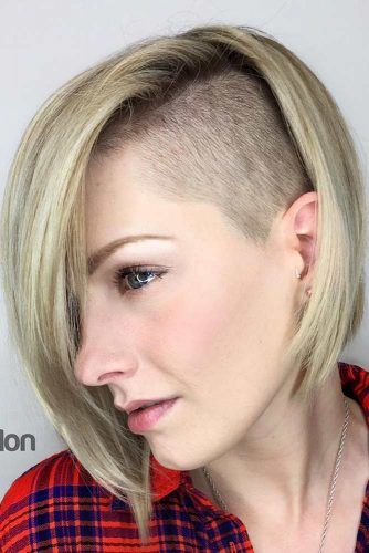 24 Cute Rebellious Half Shaved Head Hairstyles For Modern