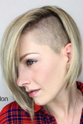 24 Cute Rebellious Half Shaved Head Hairstyles For Modern Girls