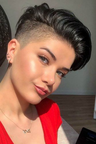 24 Cute Rebellious Half Shaved Head Hairstyles For Modern Girls