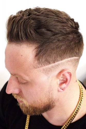 28+ fade haircut with hard part