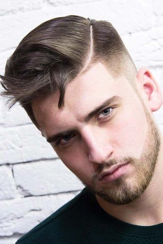 Taper Fade + Messy Side Swept Top #menshair #hardparthaircut #menshaircuts