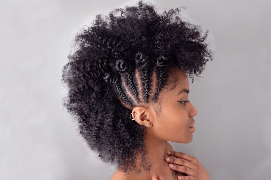 Image of The Frohawk Afro hairstyle