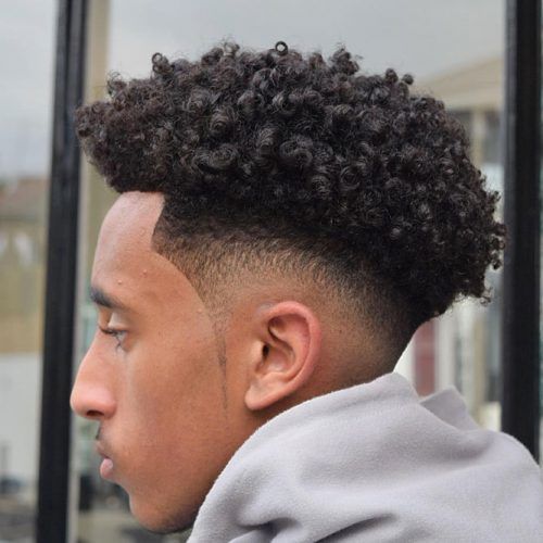 Afro Curls Drop Fade #dropfade #haircuts #menhaircuts