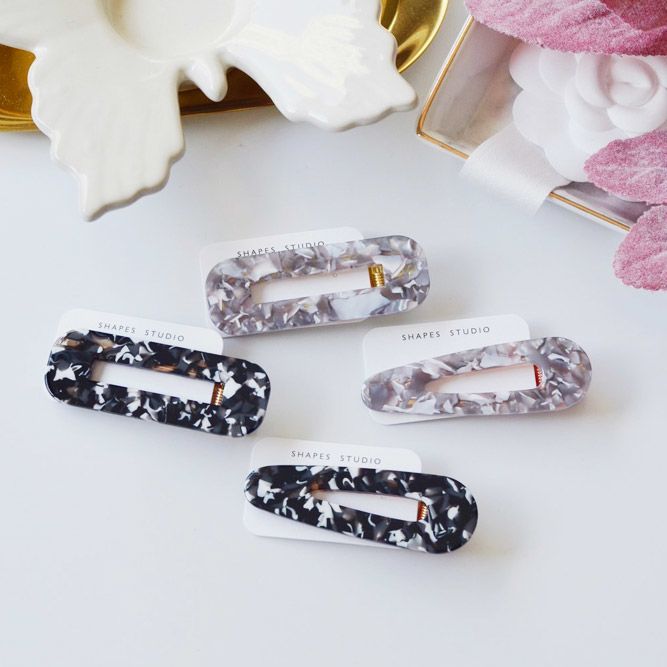 Patterned Clips #hairclips #hairaccessories 