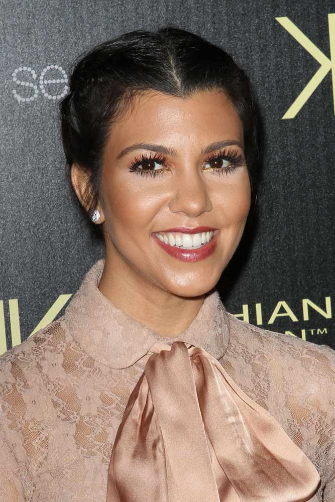 Widows Peak Hair Kourtney Kardashian 