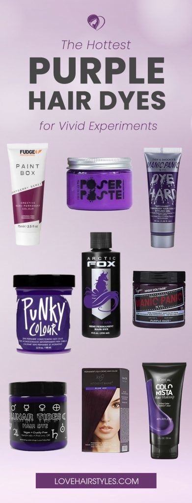 9 Fantastic Purple Hair Dye Brands To Forget About Commitment