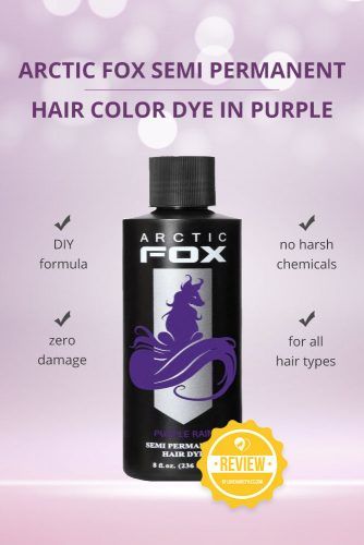 Arctic Fox Semi Permanent Hair Color Dye In Purple Rain #purplehairdye #hairproducts